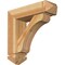 Ekena Millwork Legacy Arts and Crafts Rough Sawn Bracket w/ Offset Brace, Western Red Cedar, 6"W x 20"D x 20"H BKT0604X20X20LEC03RWR - alternate 1